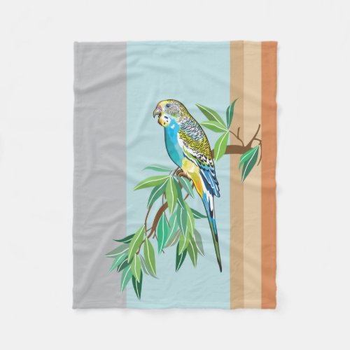 Budgerigar  Australian parakeet Fleece Blanket