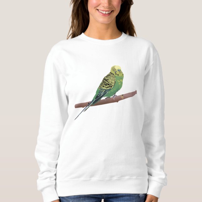 Budgerigar Parrot  Sweatshirt (Front)