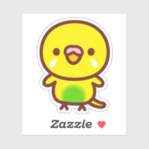 Budgerigar / Recessive pied budgie Sticker