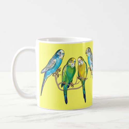 budgerigars coffee mug