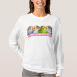 I'm A Budgie Mommy Realistic Painting Long Sleeve T-Shirt