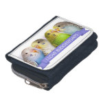 I Love Budgerigars Realistic Painting Wallet