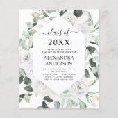 Budget 2022 Eucalyptus Graduation Floral Roses (Front)