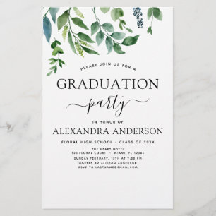 Budget 2022 Graduation Botanical Greenery