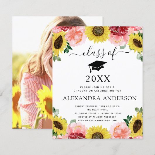 Budget 2022 Graduation Sunflower Country (Front/Back)