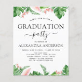 Budget 2022 Graduation Tropical Palm Floral (Front)