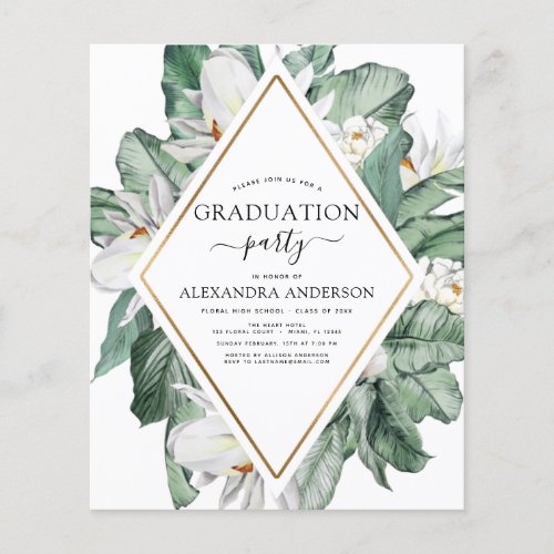 Budget 2022 Tropical Graduation Magnolia Floral