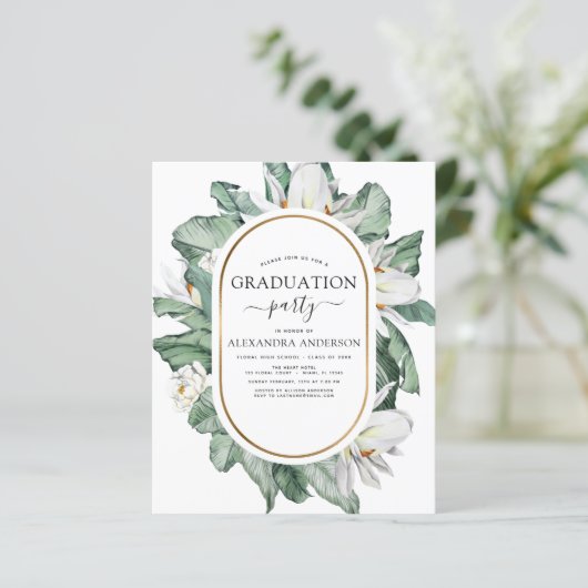 Budget 2022 Tropical Graduation Magnolia Floral (Standing Front)