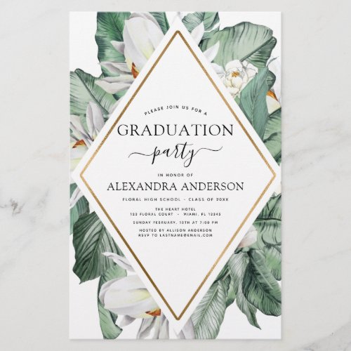 Budget 2022 Tropical Graduation Magnolia Floral