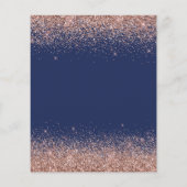 Budget 2023 Navy Blue Graduation Invitation (Back)