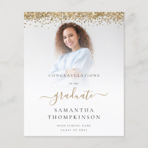 Budget 2024 Grad Photo Gold Glitter Announcement