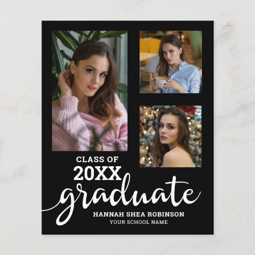 Budget 2024 Photo Collage Graduation Announcement Flyer