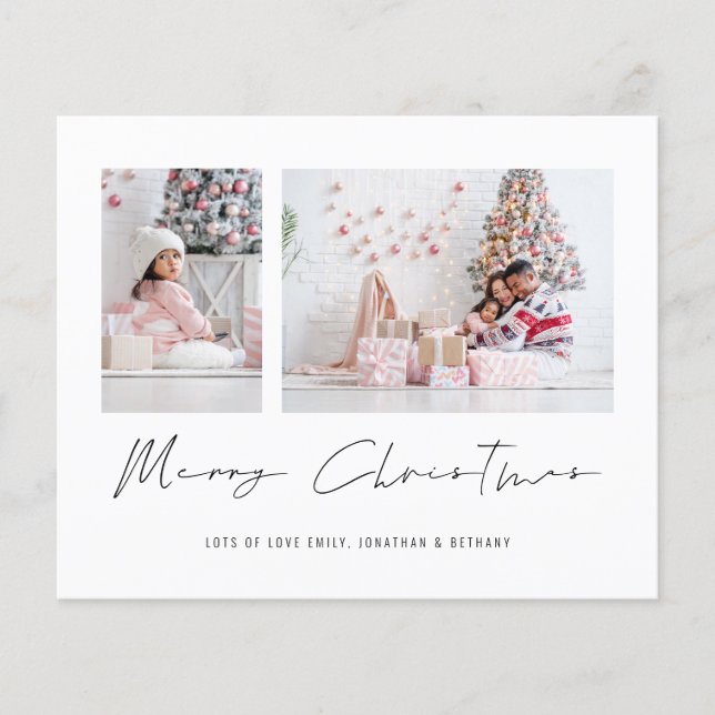 Budget 2026 Calendar 2 Photo Merry Christmas (Front)