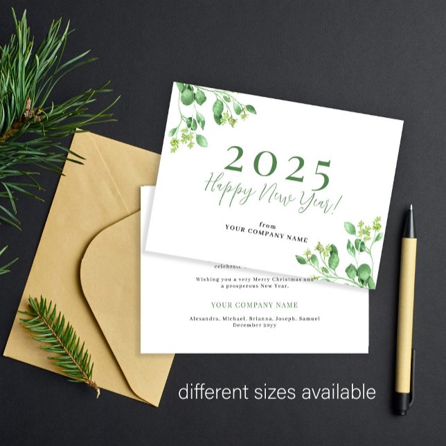 Budget 2026 Happy New Year business holiday Note Card (Creator Uploaded)