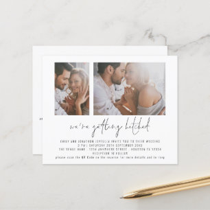 Budget 2 Photo Getting Hitched QR Code Wedding