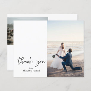 Budget 2 Photo Modern Calligraphy Thank You