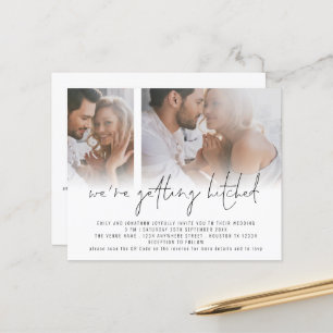 Budget 2 Photo QR Code Getting Hitched Wedding