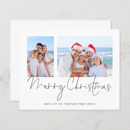 Budget 2 Photo Script Merry Christmas Florida