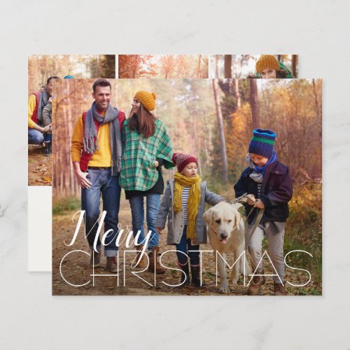 Budget 4 Photo Merry Christmas Cards