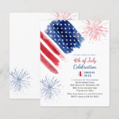 Budget 4th of July Independence Day Red White Blue (Front/Back)
