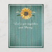 Budget 50 and Fabulous | Sunflower green Birthday (Back)