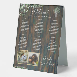 BUDGET 6 Table Rustic Gypsophila PHOTO Seating Table Tent