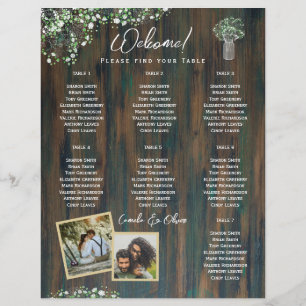 BUDGET 7 Table Rustic Gypsophila PHOTO Seating