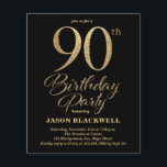 Budget 90th Birthday Party Invitation<br><div class="desc">Budget 90th Birthday Party Invitation</div>