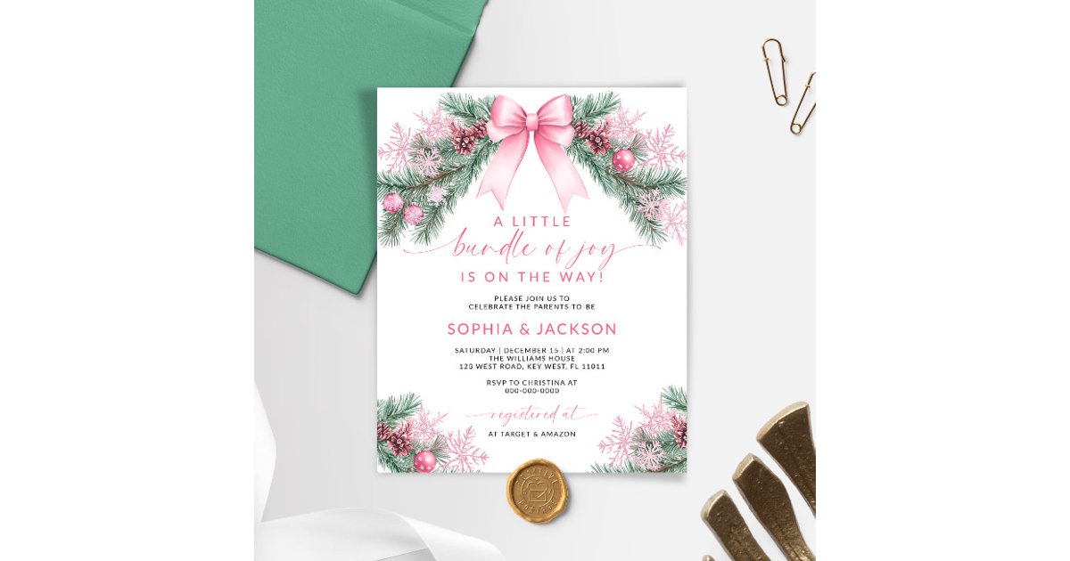 Budget A Little Bundle Of Joy Baby Shower Invite | Zazzle