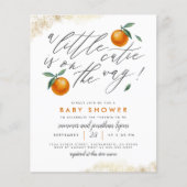 Budget A Little Cutie Orange Neutral Baby Shower (Front)