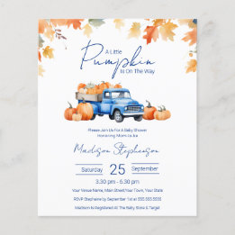 Budget A Little Pumpkin On The Way Baby Shower