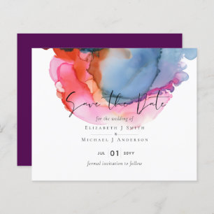 BUDGET abstract Rainbow Watercolor Wedding