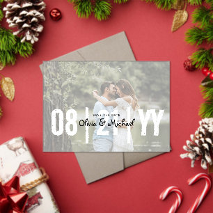 BUDGET Acrylic Wedding Save the Date Opaque Photo