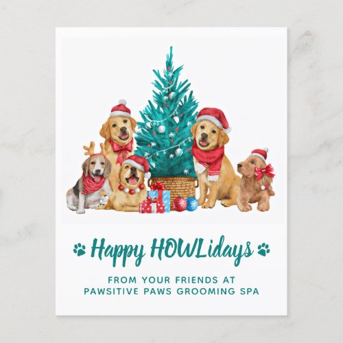 Budget Adorable Christmas Puppies Dog Lover Postca