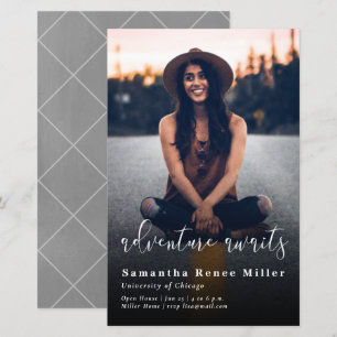 Budget Adventure Awaits Photo Graduation Invite