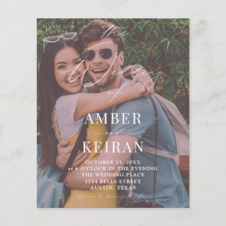 Budget Afternoon Shades - Photo Wedding Flyer