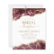 Budget Agate Burgundy Bridal Shower Luncheon Gold