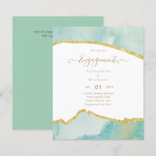 BUDGET Agate Gold Engagement Party Modern