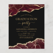 Budget Agate Graduation 2022 Burgundy Gold (Front)