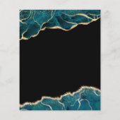 Budget Agate Graduation 2022 Teal Gold Blue (Back)