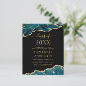 Budget Agate Graduation 2022 Teal Gold Blue (Standing Front)