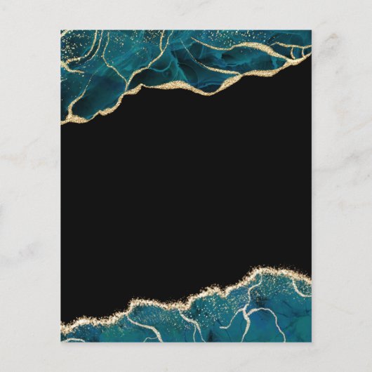 Budget Agate Graduation 2022 Teal Gold Blue (Back)