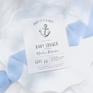 Budget Ahoy! It's a Boy! Nautical Baby Shower