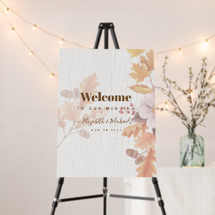 BUDGET All-in-1 Fall Leaves Terracotta Wedding Foam Board