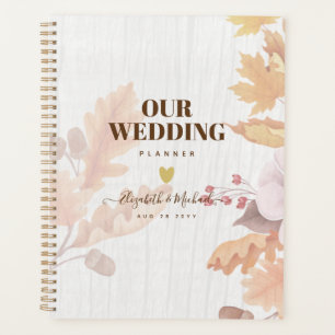 BUDGET All-in-1 Fall Leaves Terracotta Wedding Planner
