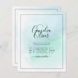 BUDGET All-in-1 Sea Glass Teal Wedding