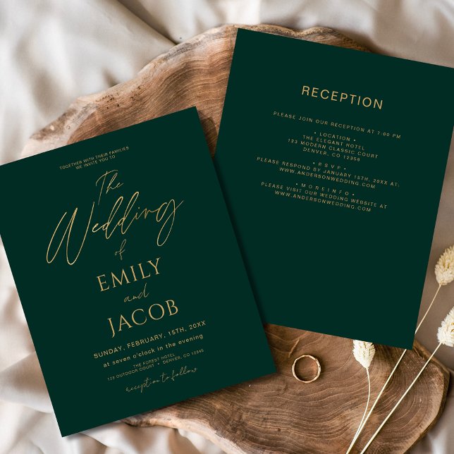 Budget All in One Emerald Green Gold Wedding  (Creator Uploaded)
