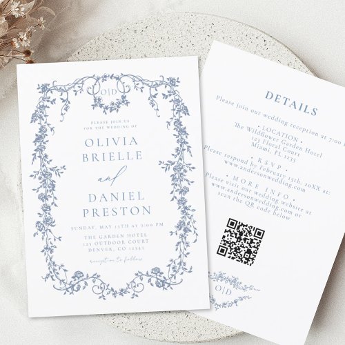 Budget All In One French QR Code Wedding