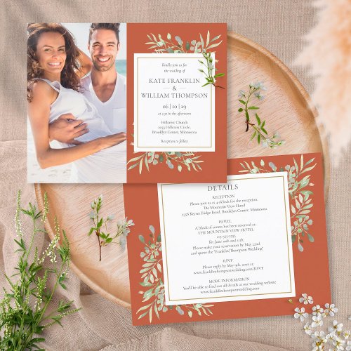 Budget All In One Terracotta Photo Wedding