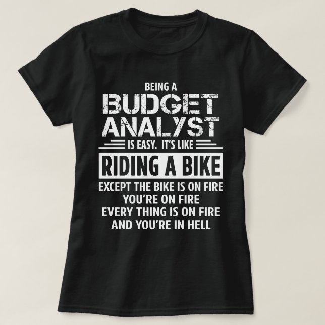 Budget Analyst T-Shirt (Design Front)